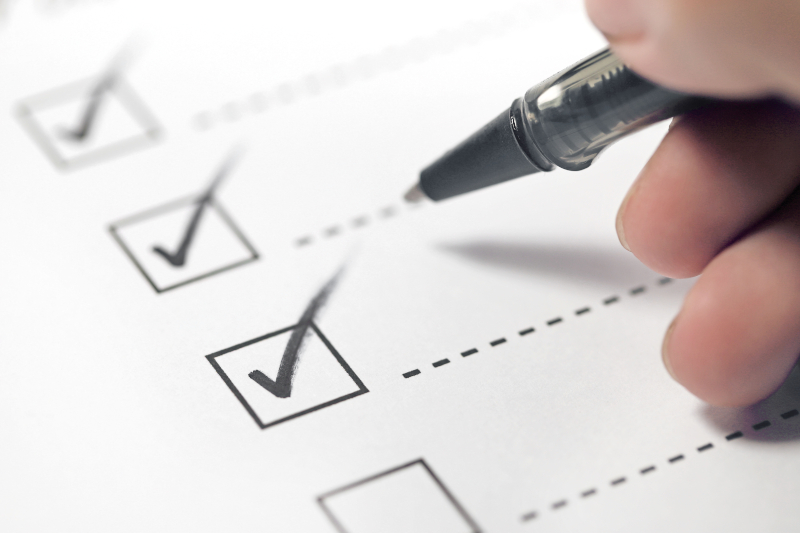 Checklist des questions à poser lors d'une visite d'appartement.